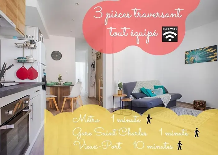 Joli T3 Avec Balcon - Gare St-Charles A 50 M