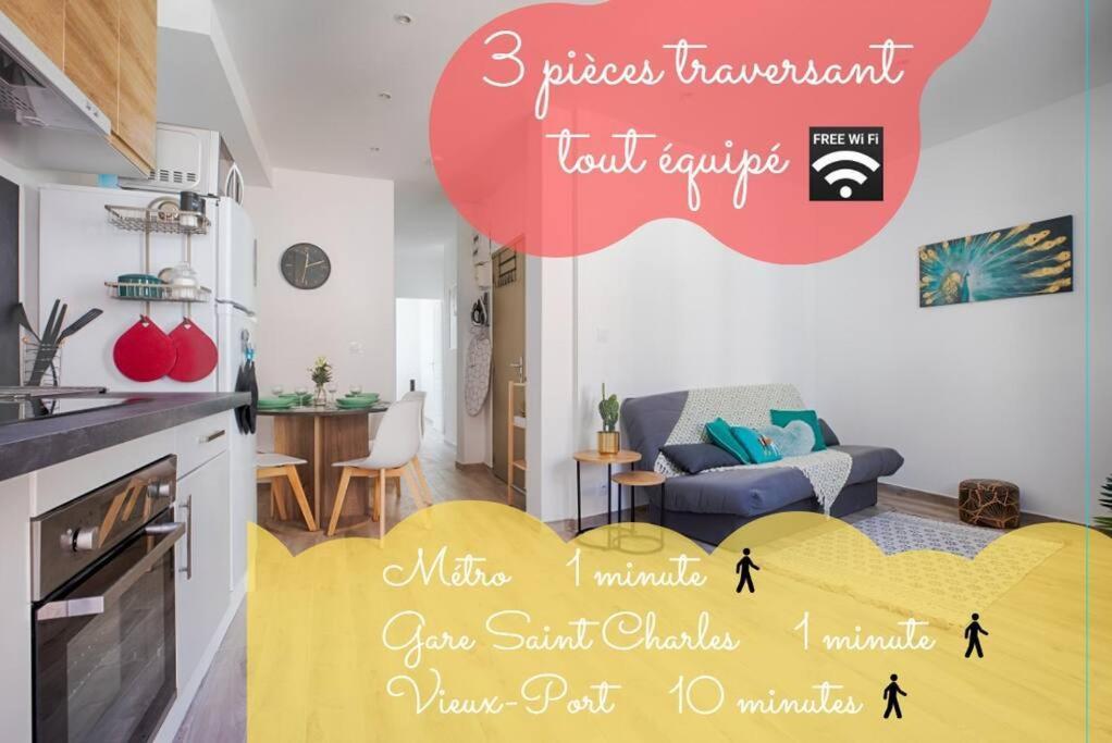Joli T3 Avec Balcon - Gare St-charles A 50 M * Marseille
