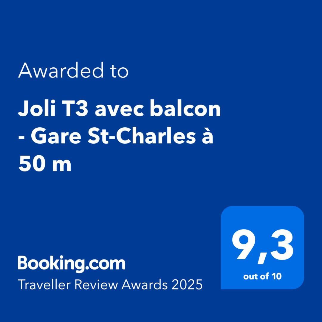Joli T3 Avec Balcon - Gare St-charles A 50 M Appartamento